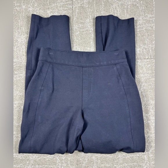 Spanx Blue The Perfect Ponte Pull On Crop Pant Stretch Size Small - Picture 1 of 7